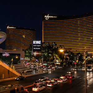 Abendstimmung am Las Vegas Bloulevard Abendstimmung am Las Vegas Bloulevard