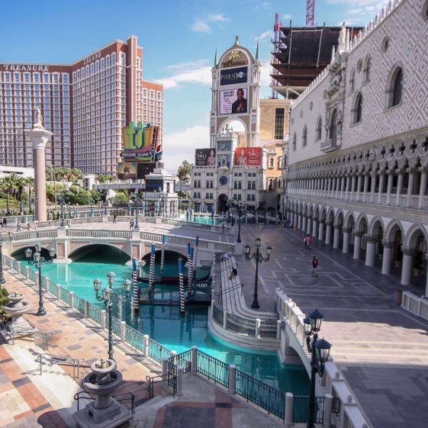 Blick auf das Venetian Hotel Blick auf das Venetian Hotel