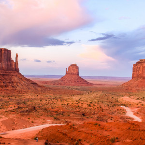 Abendstimmung am Monument Valley Abendstimmung am Monument Valley