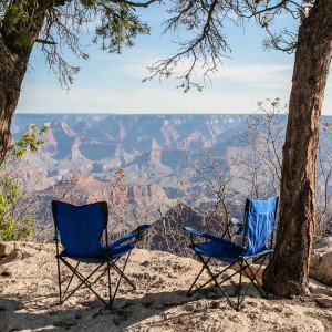 Unser Frühstücksplatz am Grand Canyon Unser Frühstücksplatz am Grand Canyon