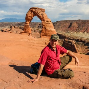 Überglücklich oben angekommen.