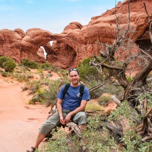 Franky vor dem Double Arch Franky vor dem Double Arch