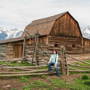 Altes Farmhaus in den Antelope Flats Altes Farmhaus in den Antelope Flats