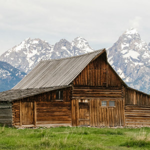 Altes Farmhaus in den Antelope Flats Altes Farmhaus in den Antelope Flats