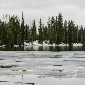 Schnee und Eis im Yellowstone Nationalpark Schnee und Eis im Yellowstone Nationalpark