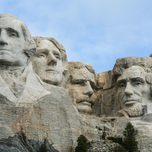 Die vier Präsidenten vom Mount Rushmore National Memorial Die vier Präsidenten vom Mount Rushmore National Memorial