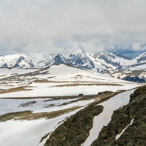 Berglandschaft entlang der Trail Ridge Road