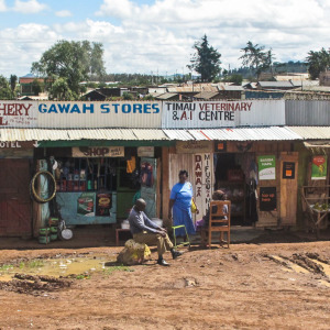 Straßenszene auf dem Weg nach Samburu