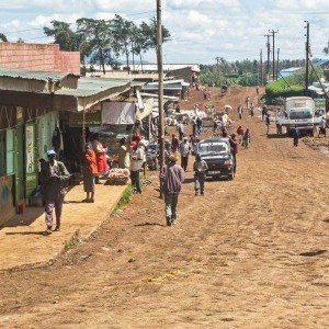 Straßenszene auf dem Weg nach Samburu