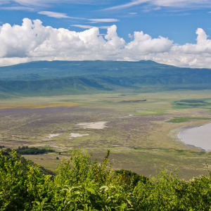 Ein erster Blick in den Ngorongoro Krater Ein erster Blick in den Ngorongoro Krater