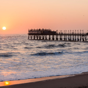 Sonnenuntergang am Jetty