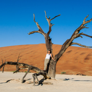 Nadine im Deadvlei Nadine im Deadvlei