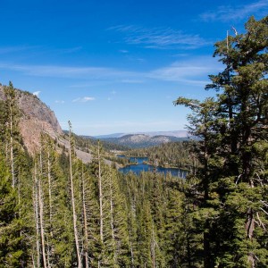 Blick auf die Twin Lakes Blick auf die Twin Lakes
