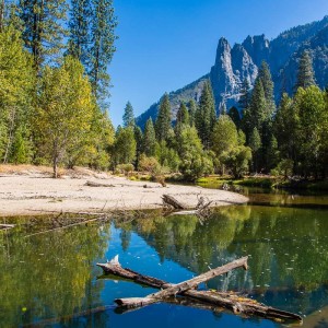 Panorama am Merced River Panorama am Merced River