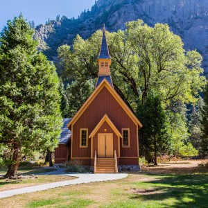 Die kleine Kapelle im Yosemite NP Die kleine Kapelle im Yosemite NP