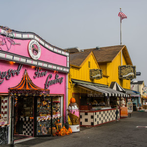 Bunte Gebäude an der Fishermans Wharf Bunte Gebäude an der Fishermans Wharf