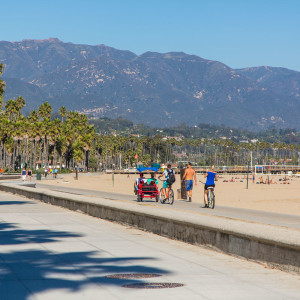Strandpromenade in Santa Barbara Strandpromenade in Santa Barbara