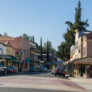 Die Hauptstraße in Jamestown