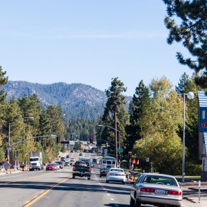 Auf der Fahrt um den Lake Tahoe
