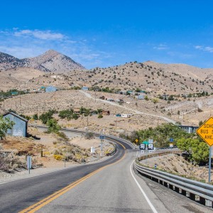 Die letzten Kilometer bis Virginia City gehen bergauf