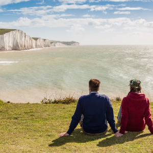Blick auf die Seven Sisters