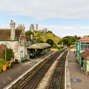 Der Bahnhof in Corfe Der Bahnhof in Corfe