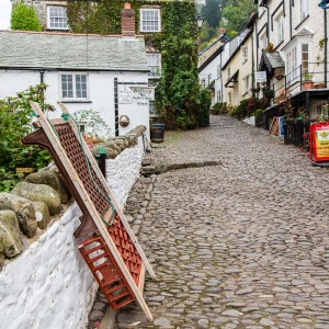 Schlitten in Clovelly