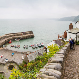 Clovelly Küstenpanorama