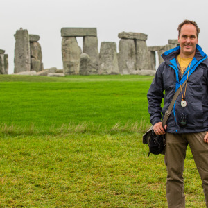 Franky vor dem Steinkreis Franky vor dem Steinkreis