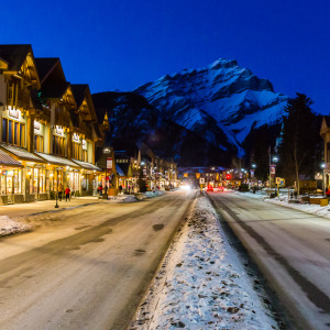 Banff by night