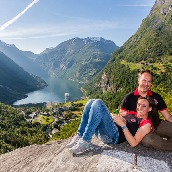 Relaxen am Flydalsjuvet