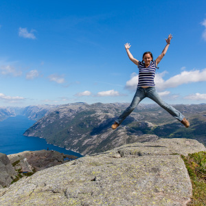 Jump the Preikestolen