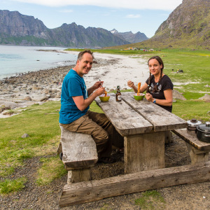 Camping bei Uttakleiv Camping bei Uttakleiv