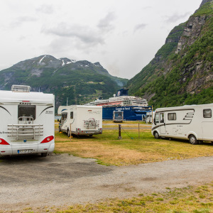 Campingplatz in Geiranger