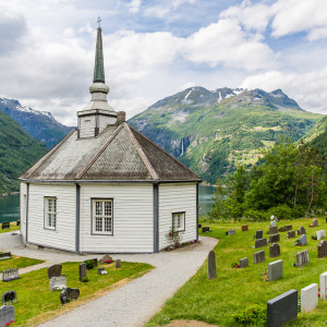 Kirche in Geiranger