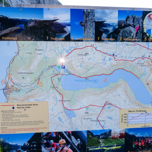 Karte zur Trolltunga