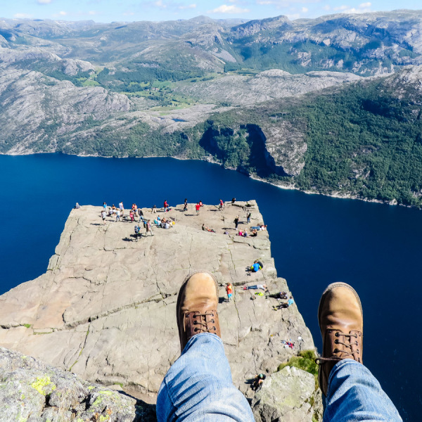 Blick auf den Preikestolen