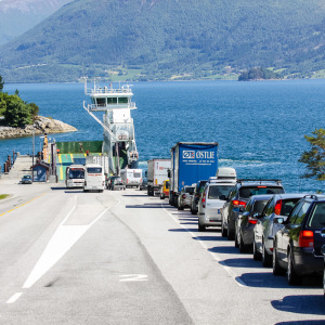 Warten auf die Fähre