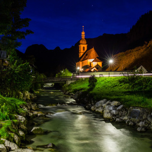 Ramsau Kirche Abends