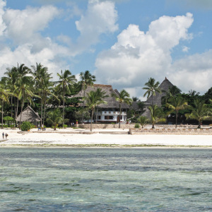 Unser Hotel vom Meer aus gesehen Unser Hotel vom Meer aus gesehen