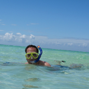 Franky beim schnorcheln Franky beim schnorcheln