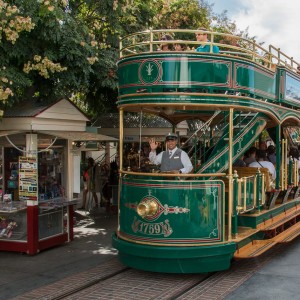 Straßenbahn zwischen Farmers Market und The Grove Straßenbahn zwischen Farmers Market und The Grove