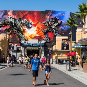 Auf dem Weg zum Transformers Ride Auf dem Weg zum Transformers Ride