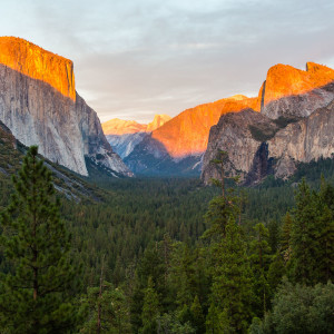 Tunnel View zum Sonnenuntergang Tunnel View zum Sonnenuntergang