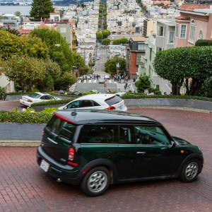 Die Lombard Street von oben Die Lombard Street von oben