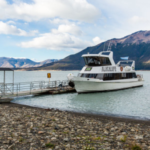 Der Bootsanleger für die Gletscher-Tour