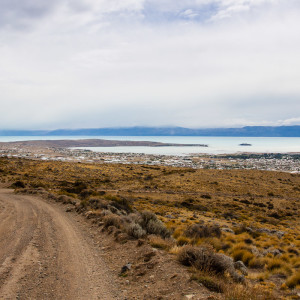 Blick auf den Lago Argentino und El Calafate