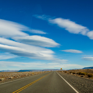 Tolle Wolken auf dem Weg nach El Chalten