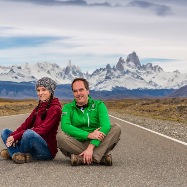Selfie auf dem Weg nach El Chalten