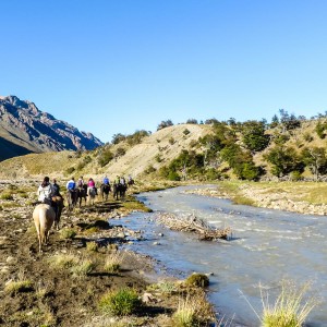 Mal ging es entlang des Flusses